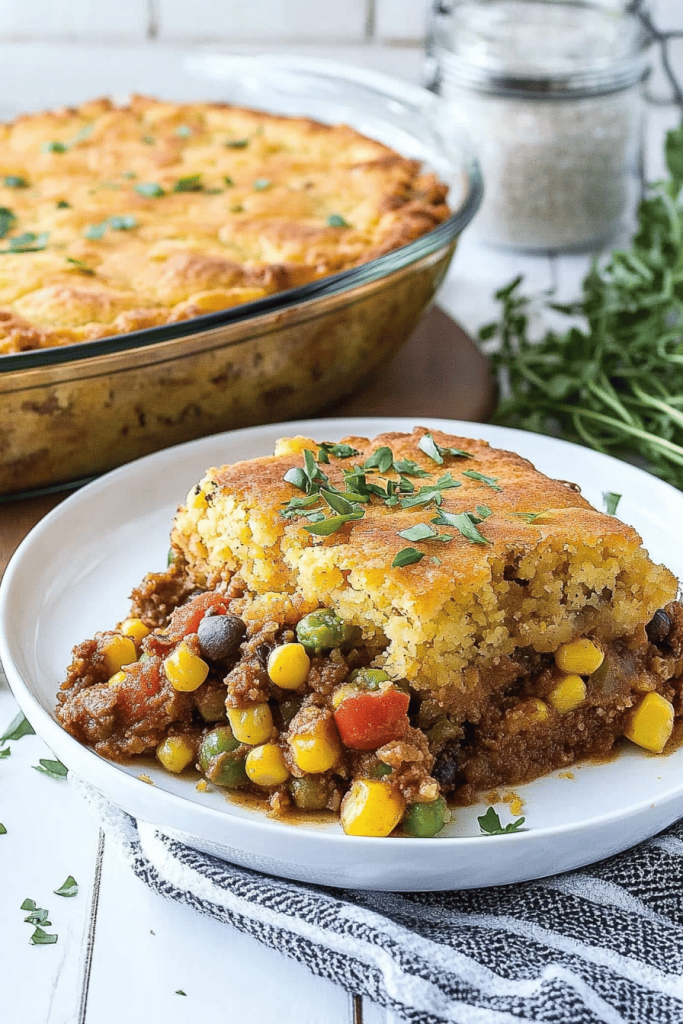 Easy Cowboy Cornbread Casserole Recipe