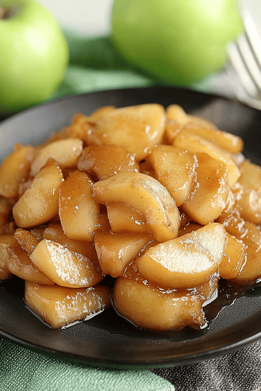 Easy Cracker Barrel-Style Fried Apples Recipe Final Dish Presentation