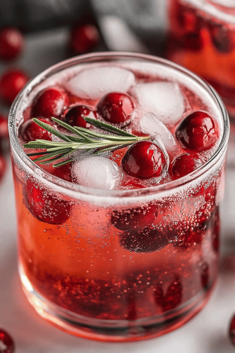 Easy Cranberry Cider Sparkling Punch Recipe