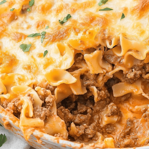 Easy Creamy Beef Noodle Bake Recipe