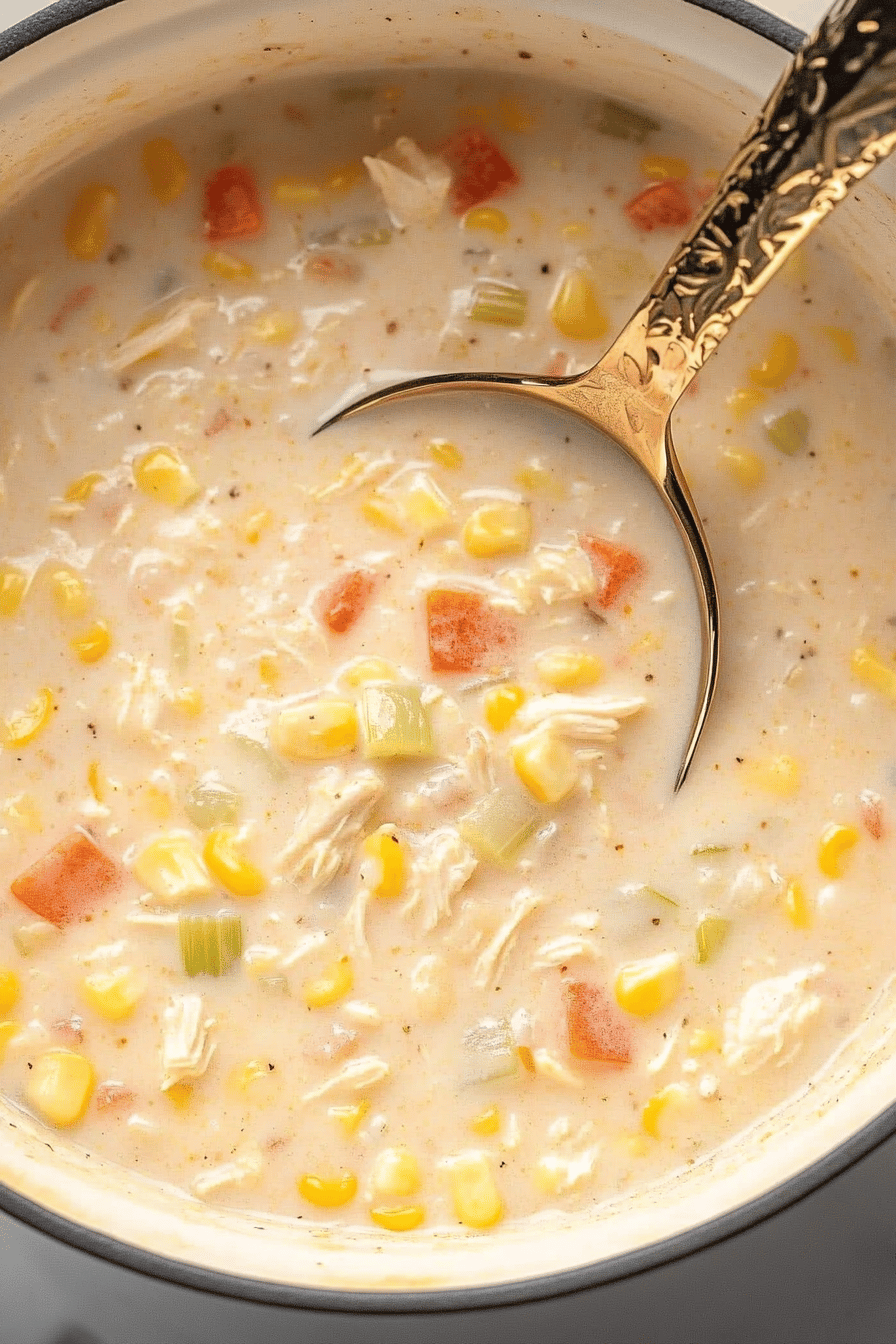 Easy Creamy Corn Chicken Chowder Recipe ingredients