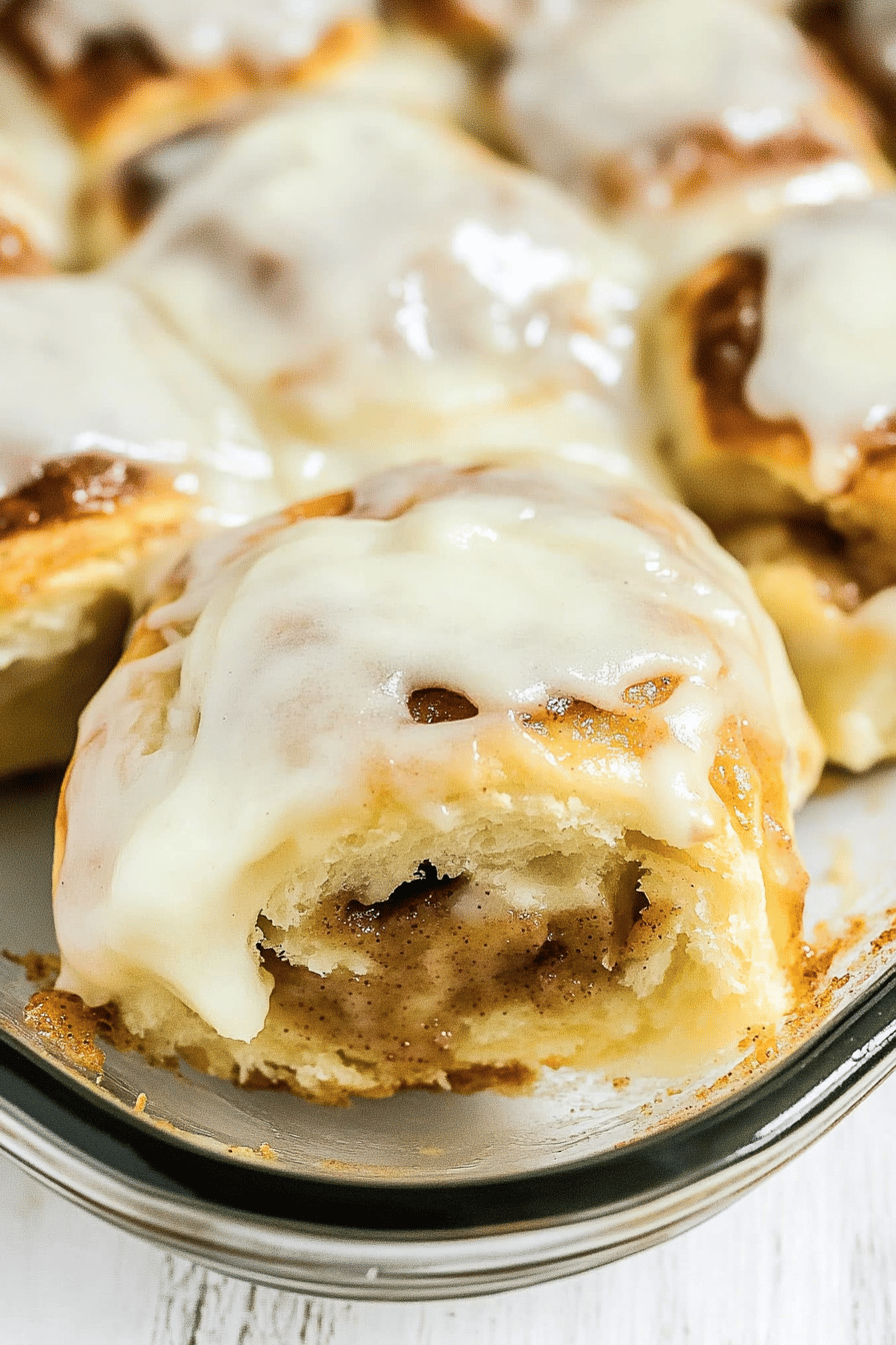 Easy Crescent Roll Cinnamon Rolls Recipe Final Dish Presentation