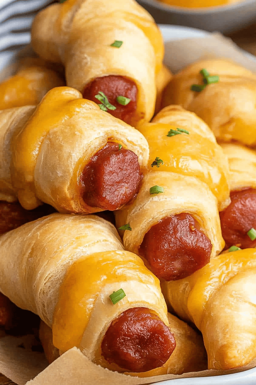 Easy Crescent Roll Pigs in a Blanket Recipe ingredients