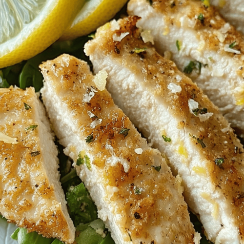 Easy Crispy Lemon Parmesan Chicken Recipe