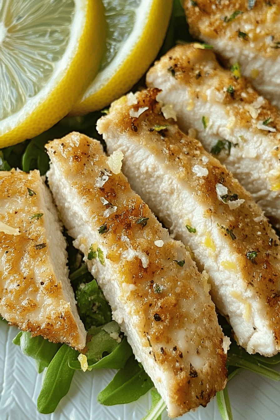 Easy Crispy Lemon Parmesan Chicken Recipe