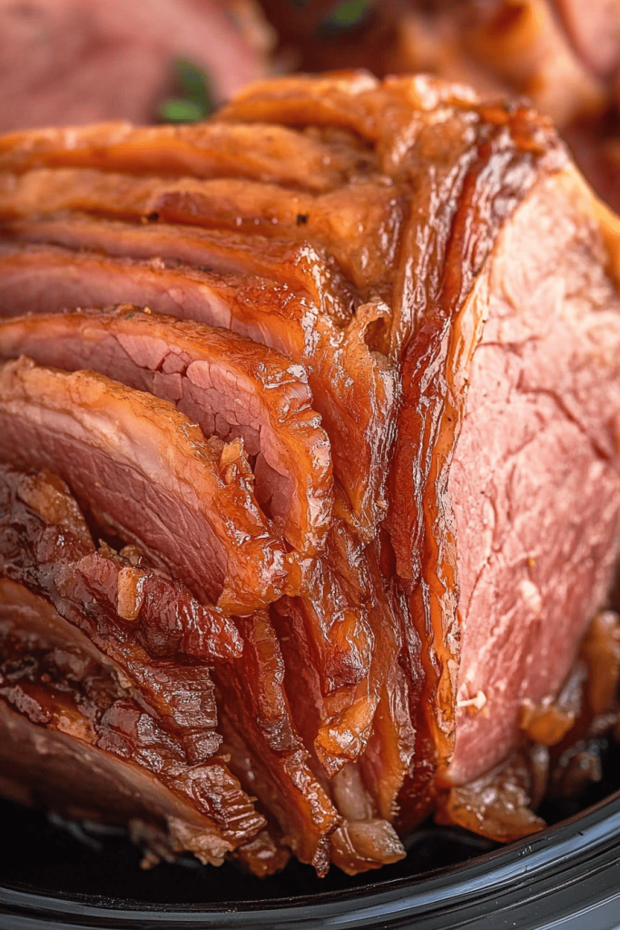 Easy Crock Pot Brown Sugar Ham