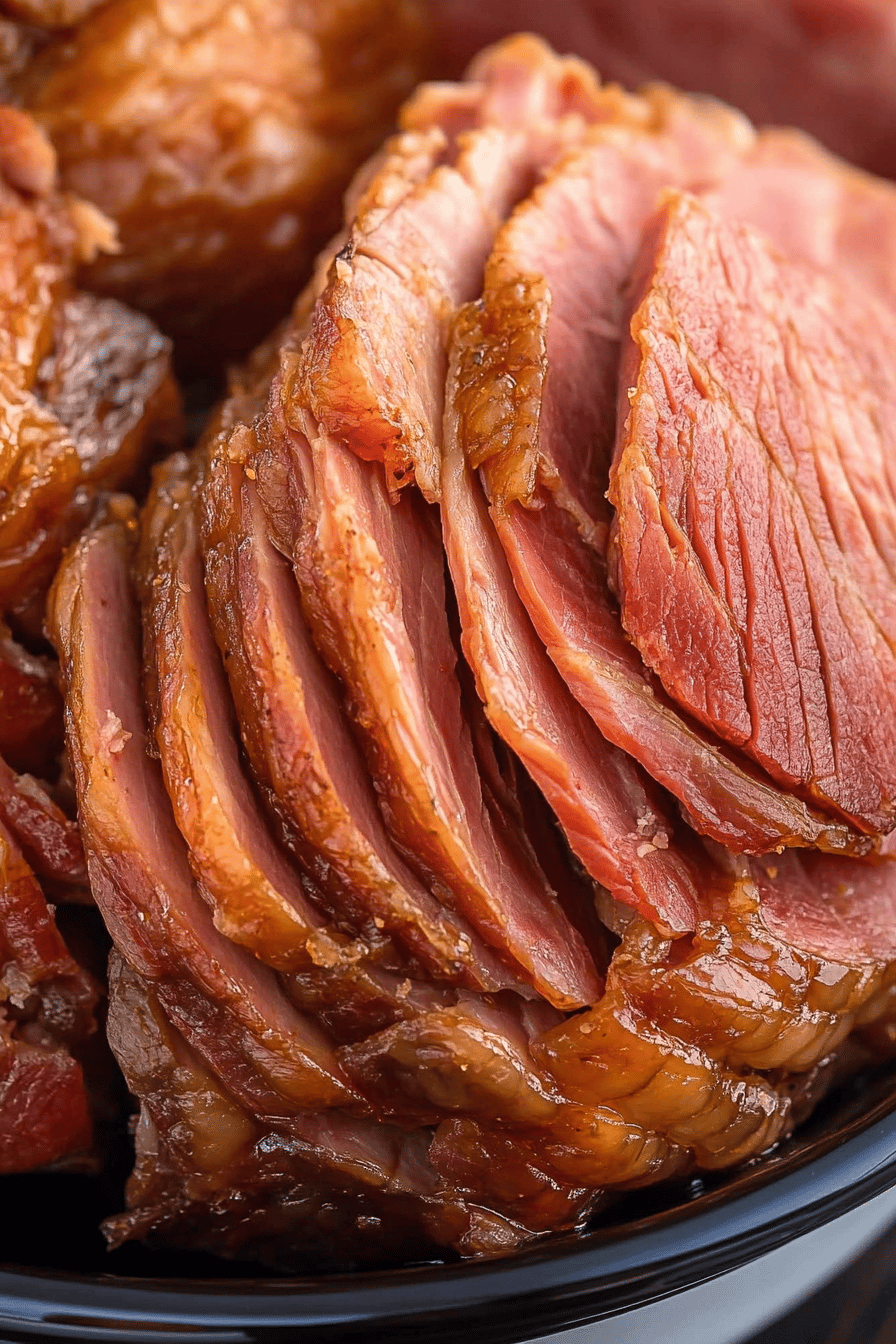 Easy Crock Pot Brown Sugar Ham ingredients