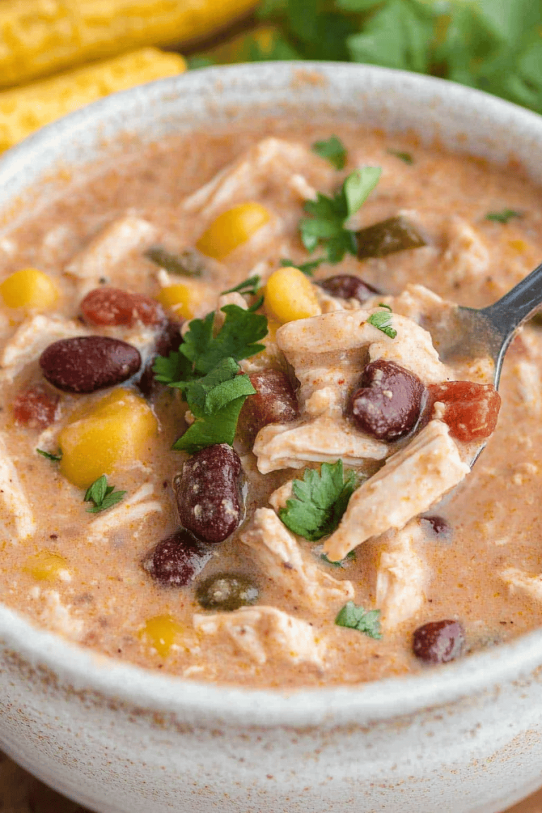 Easy Crock Pot Cream Cheese Chicken Chili