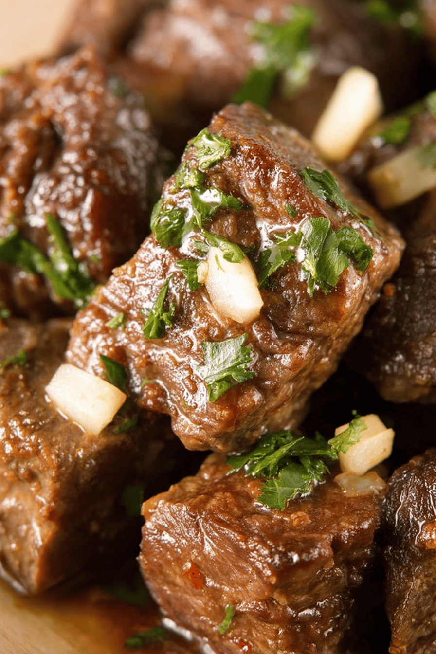 Easy Crock-Pot Steak Bites Recipe Final Dish Presentation