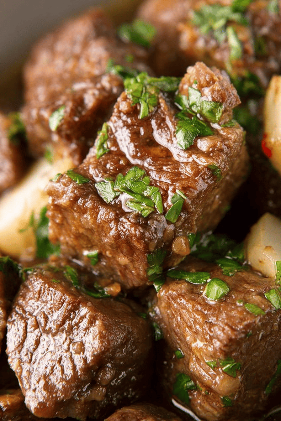 Easy Crock-Pot Steak Bites Recipe Final Dish Presentation
