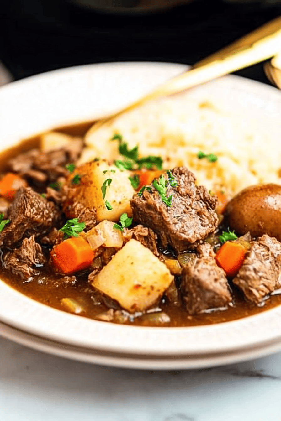 Easy Crockpot Beef Stew Recipe ingredients