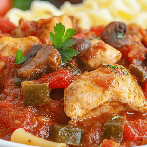 Easy Crockpot Chicken Cacciatore Recipe