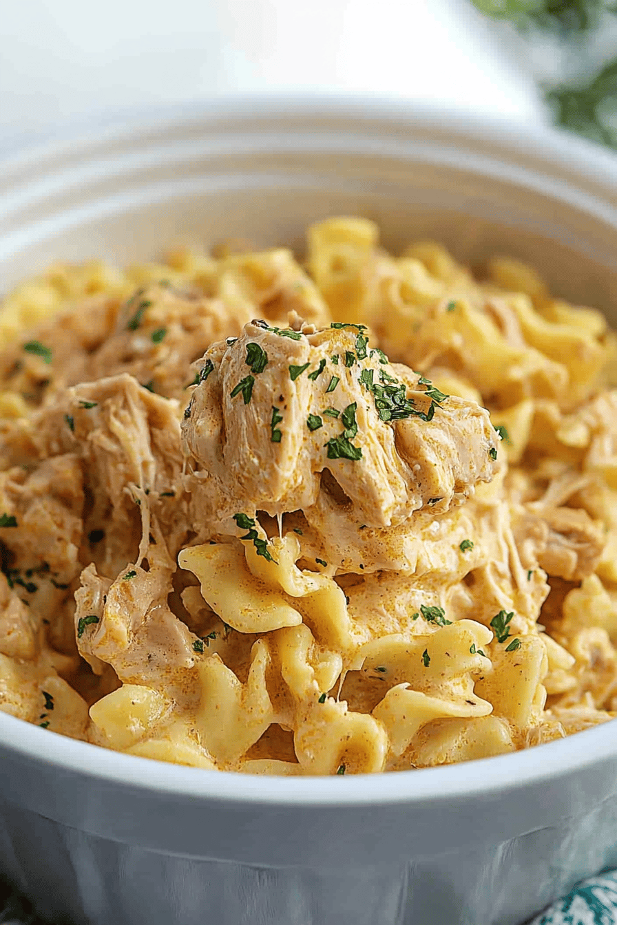 Easy Crockpot Chicken and Noodles Recipe ingredients