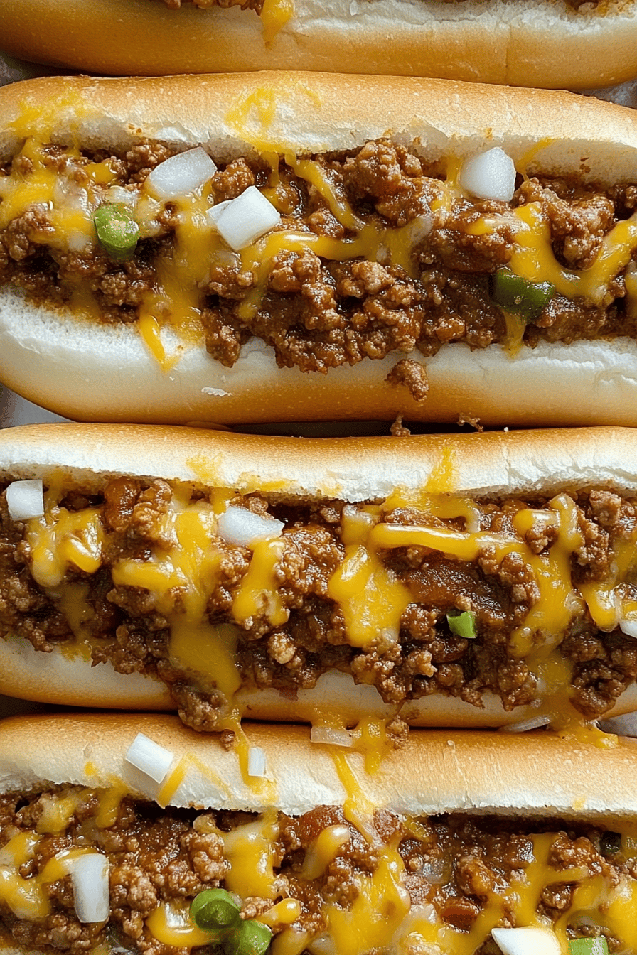 Easy Crockpot Chili Coney Dogs Final Dish Presentation