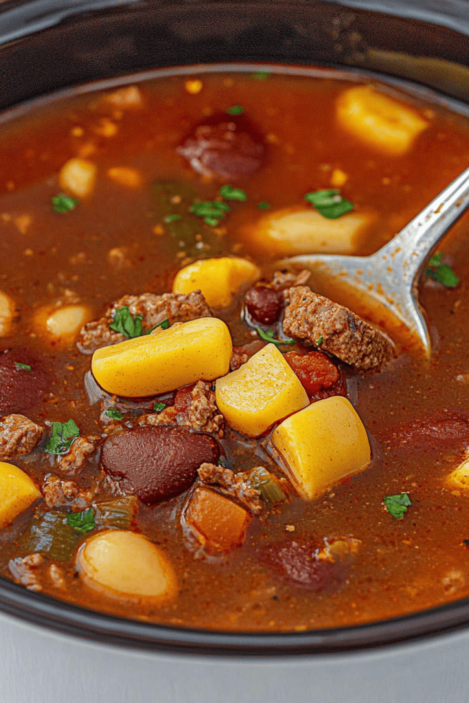 Easy Crockpot Cowboy Stew Recipe