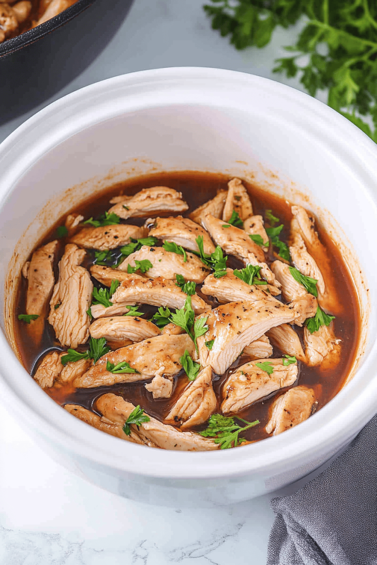 Easy Crockpot Honey Garlic Chicken Recipe