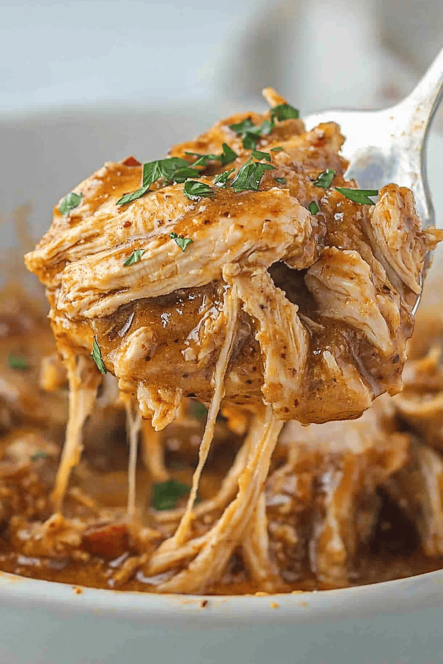 Easy Crockpot Honey Mustard Chicken Recipe Final Dish Presentation