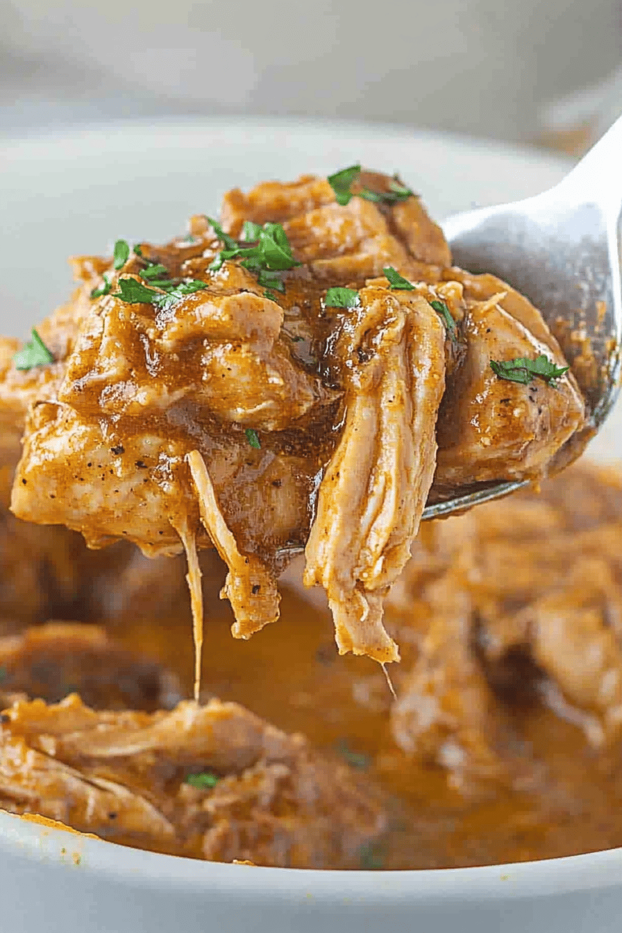 Easy Crockpot Honey Mustard Chicken Recipe Final Dish Presentation
