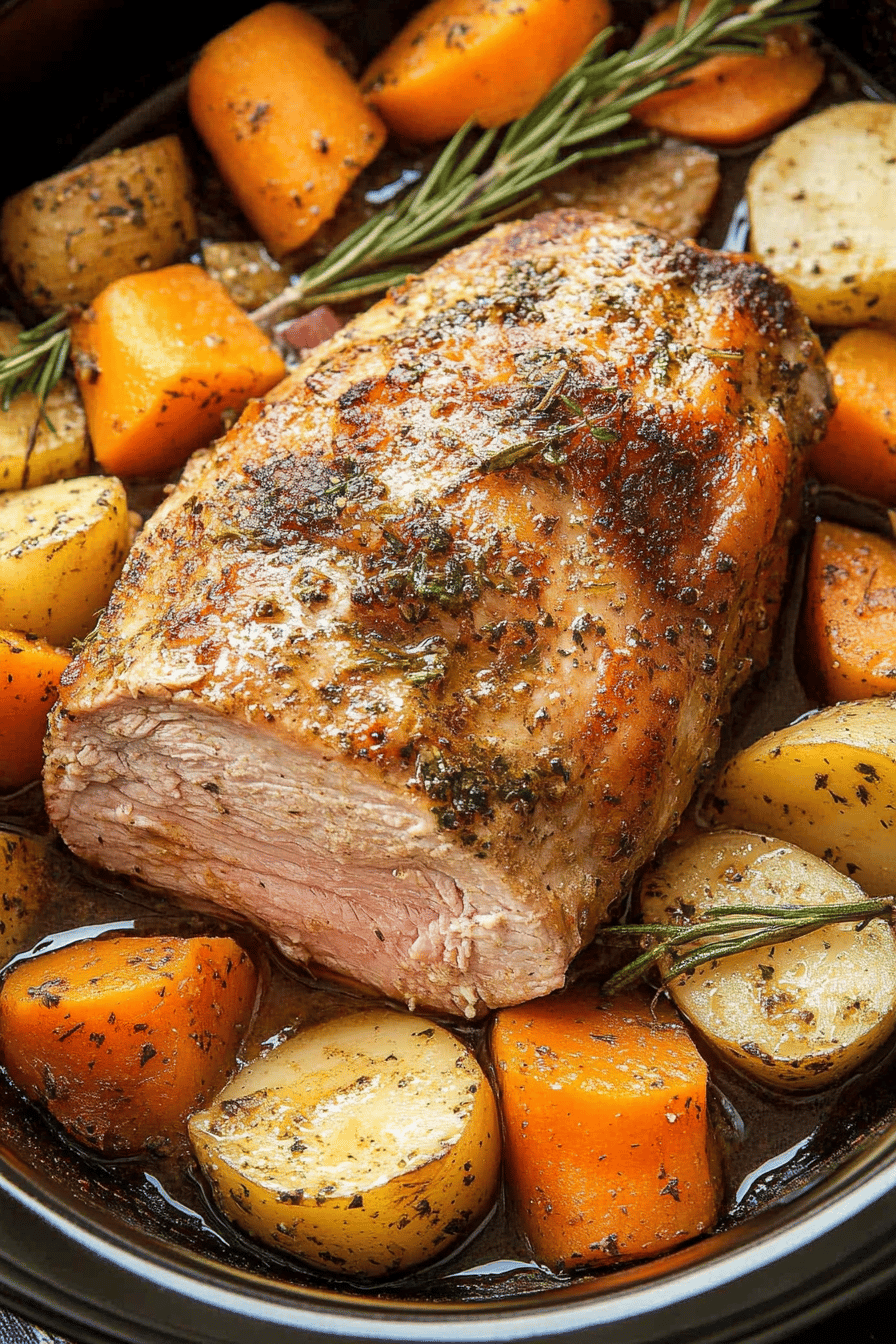 Easy Crockpot Ranch Pork Loin Recipe Final Dish Presentation