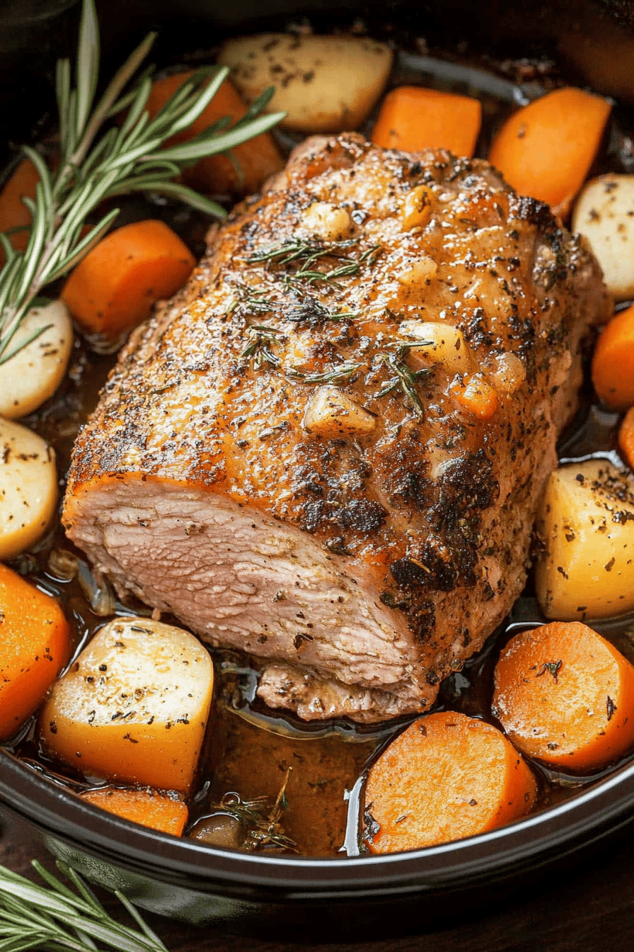 Easy Crockpot Ranch Pork Loin Recipe ingredients
