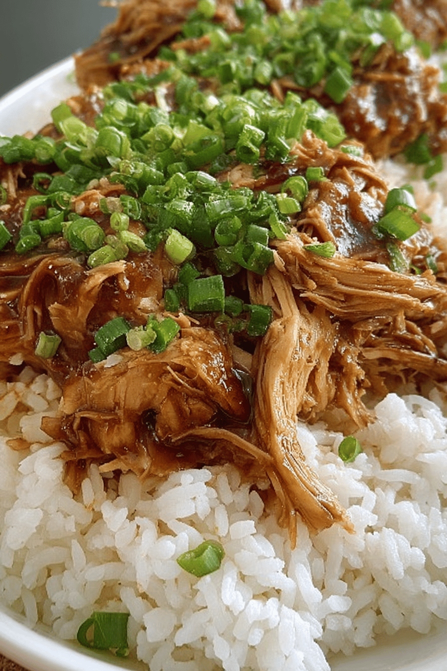 Easy Crockpot Teriyaki Chicken Recipe Final Dish Presentation
