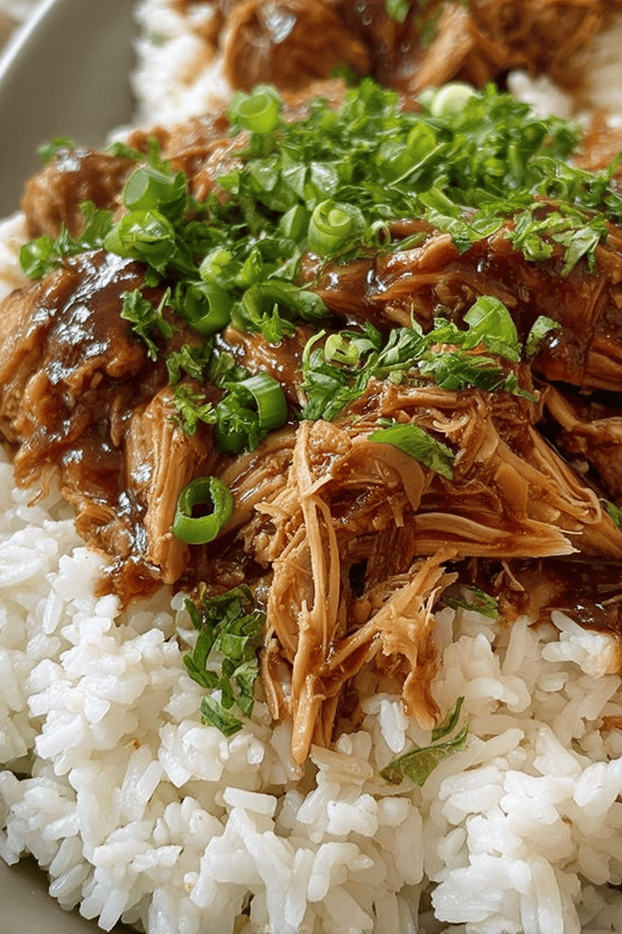 Easy Crockpot Teriyaki Chicken Recipe Final Dish Presentation