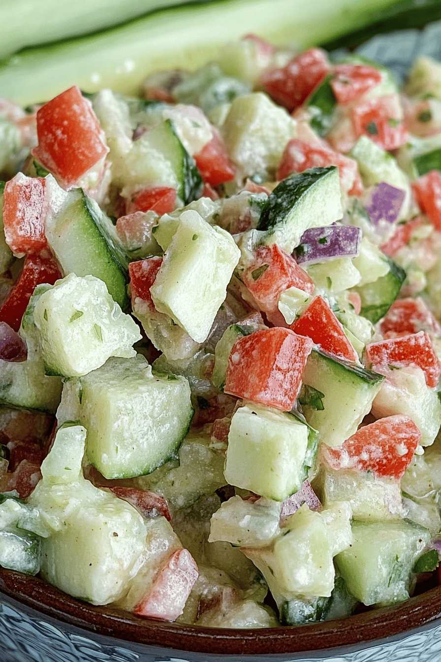 Easy Cucumber Salsa Recipe Final Dish Presentation