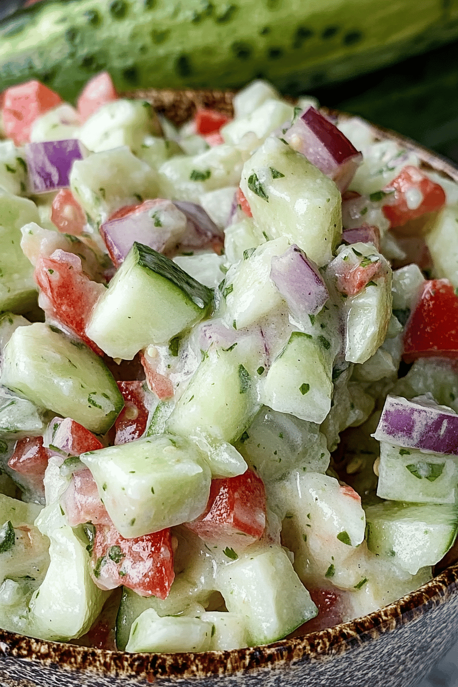 Easy Cucumber Salsa Recipe ingredients