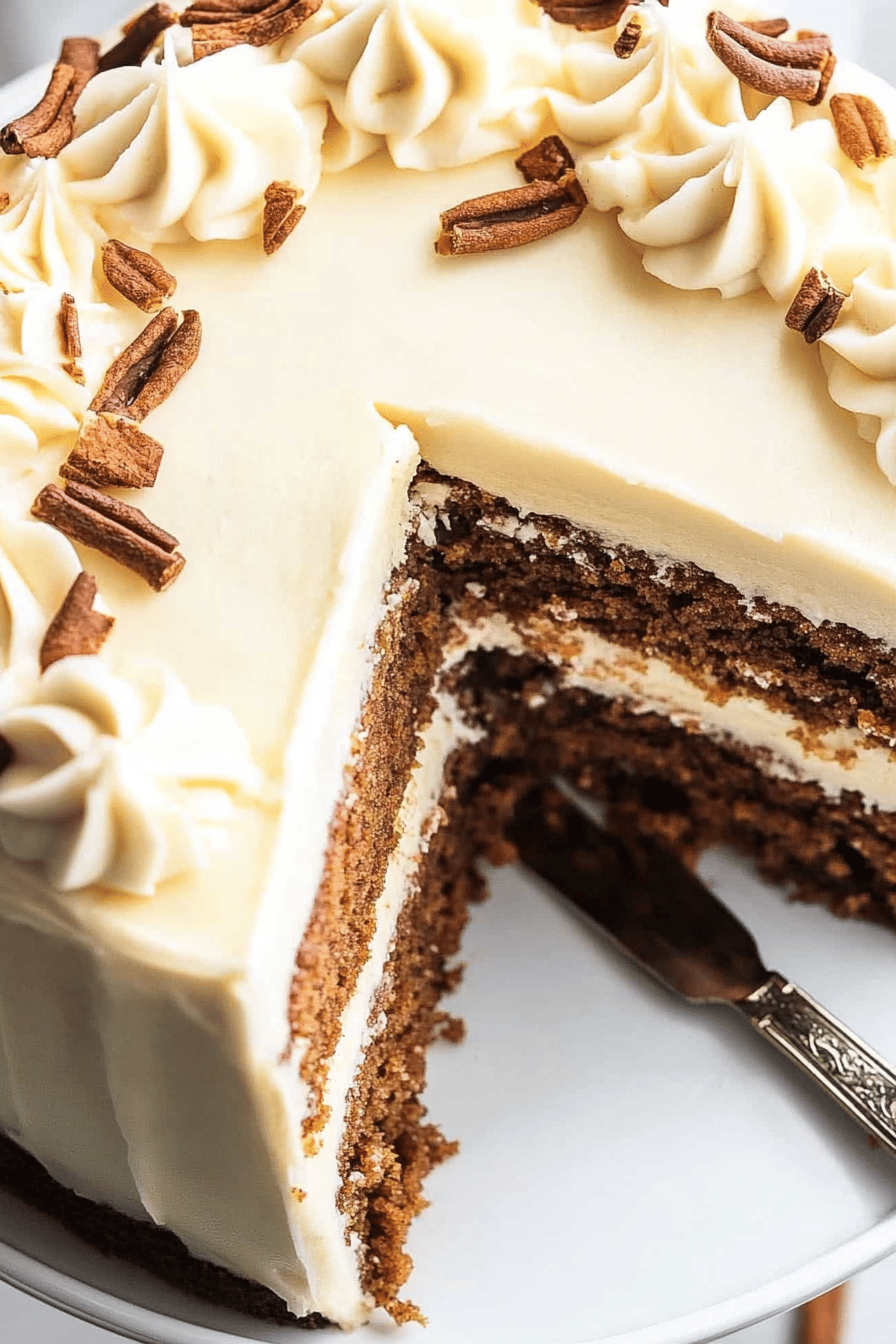 Easy & Delicious Carrot Cake Recipe Final Dish Presentation