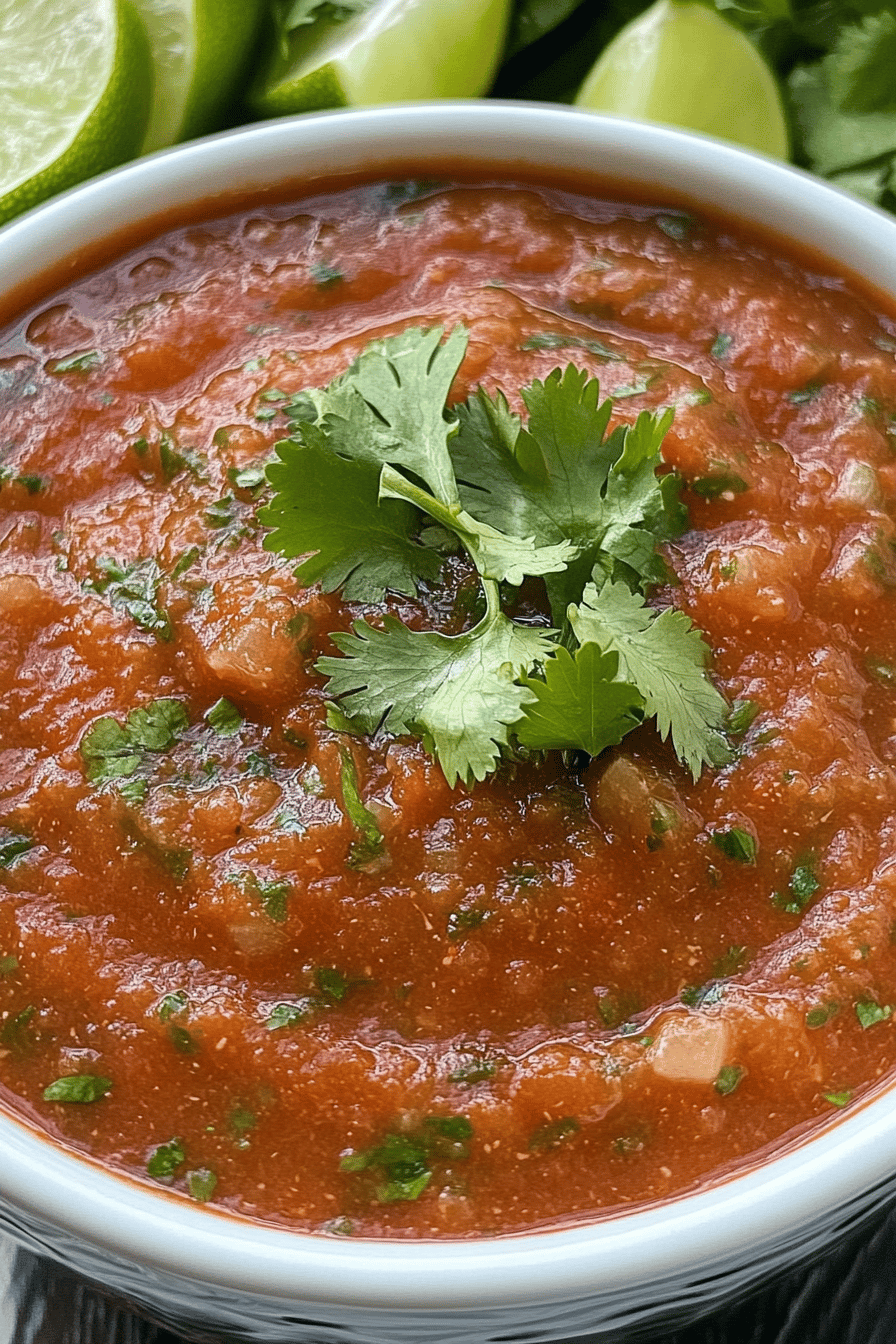 Easy & Delicious Homemade Salsa Recipe Final Dish Presentation