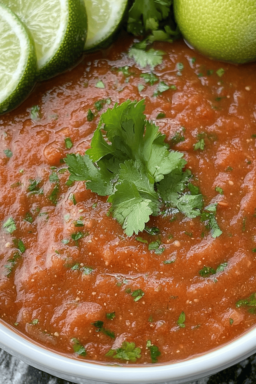 Easy & Delicious Homemade Salsa Recipe Final Dish Presentation