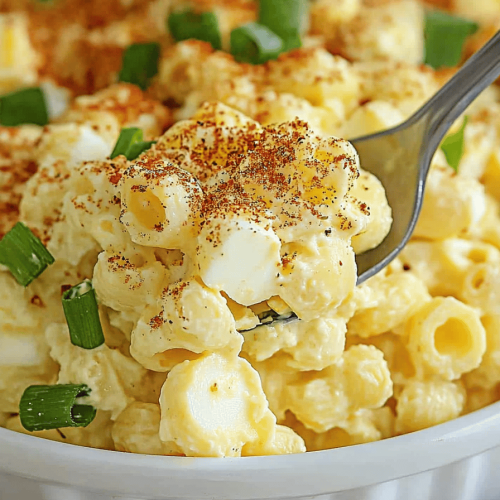 Easy Deviled Egg Pasta Salad Recipe