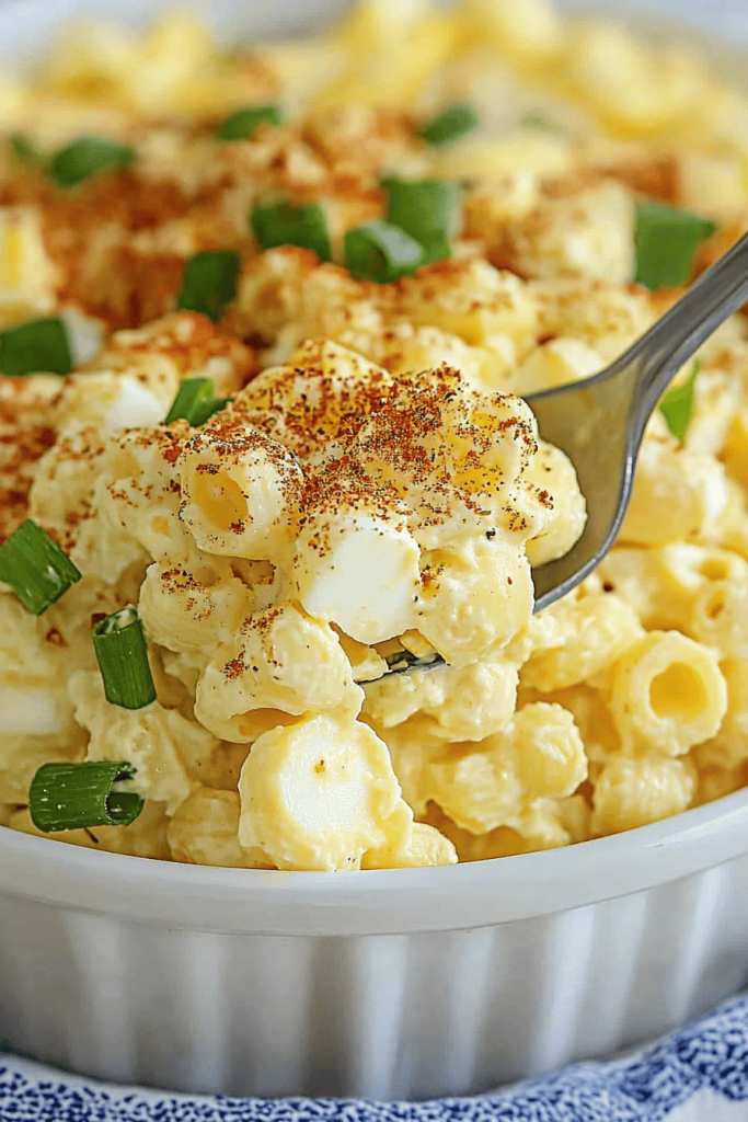 Easy Deviled Egg Pasta Salad Recipe