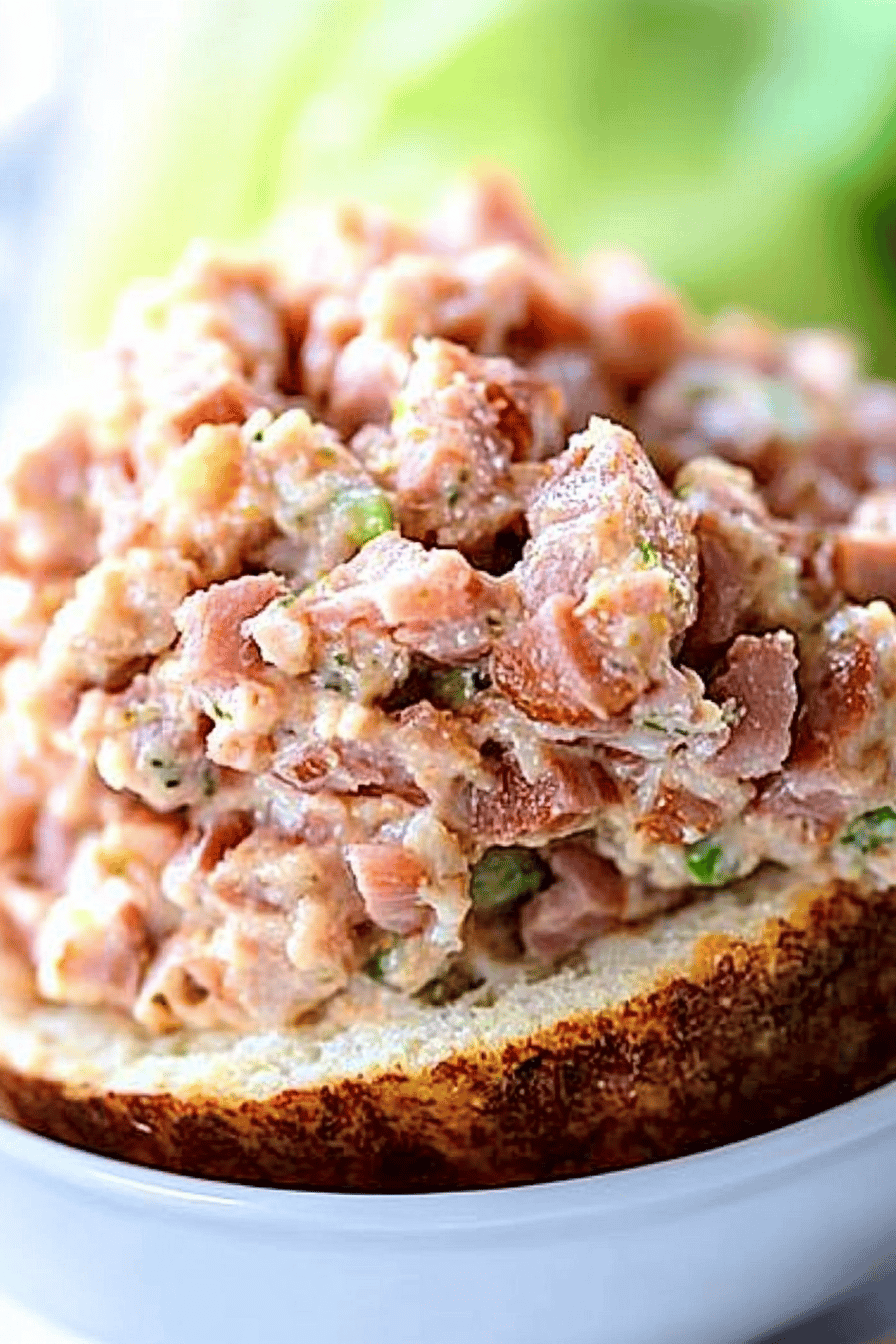 Easy Deviled Ham Recipe Final Dish Presentation