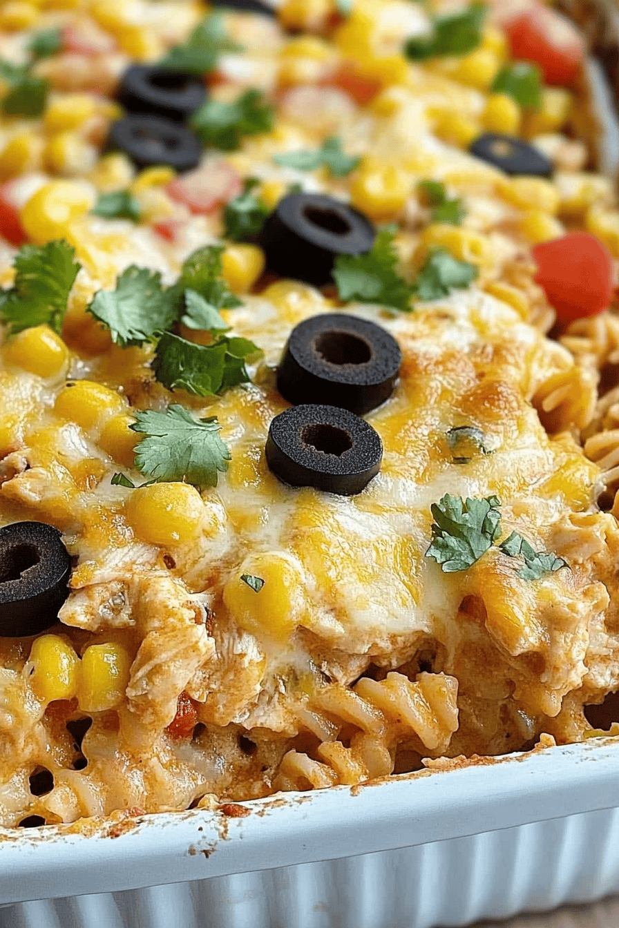 Easy Fiesta Chicken Casserole Recipe ingredients