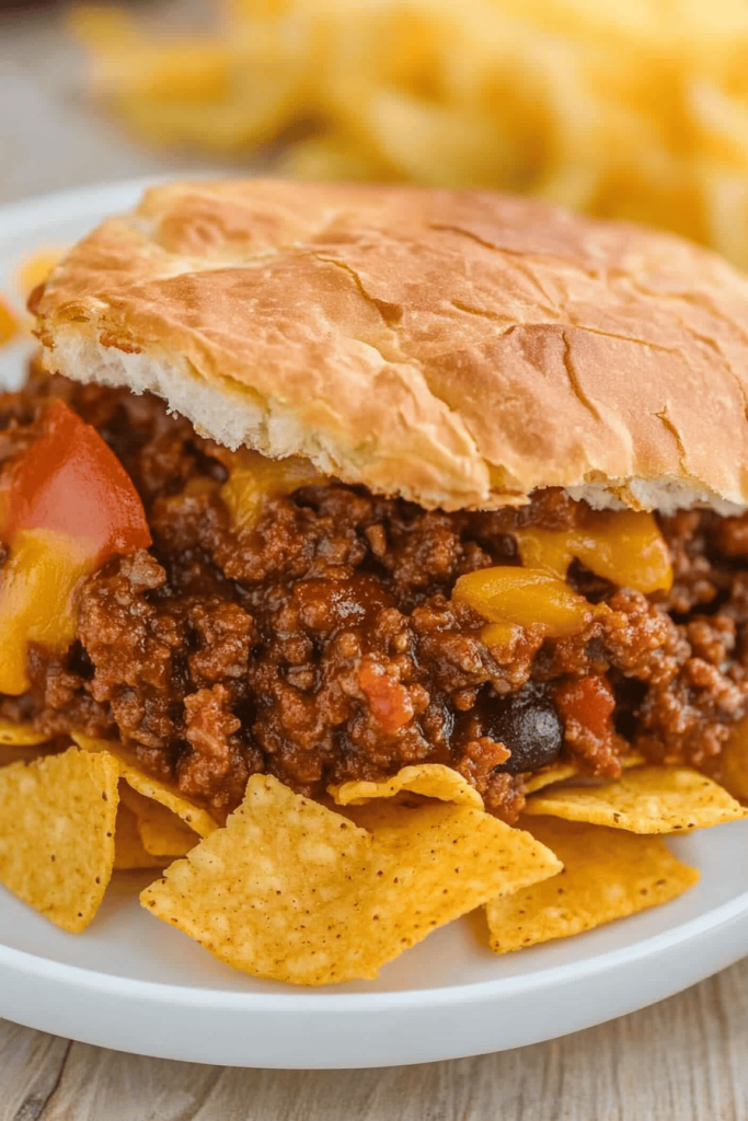 Easy Frito Pie Sloppy Joes Recipe
