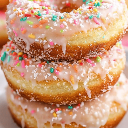 Easy Funfetti Cake Mix Donuts