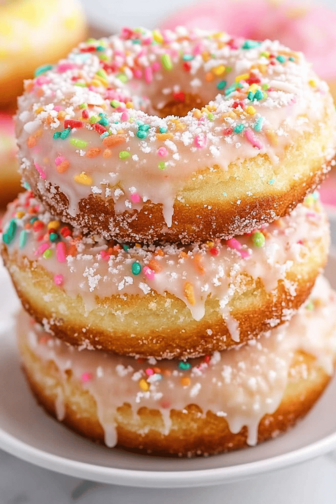 Easy Funfetti Cake Mix Donuts