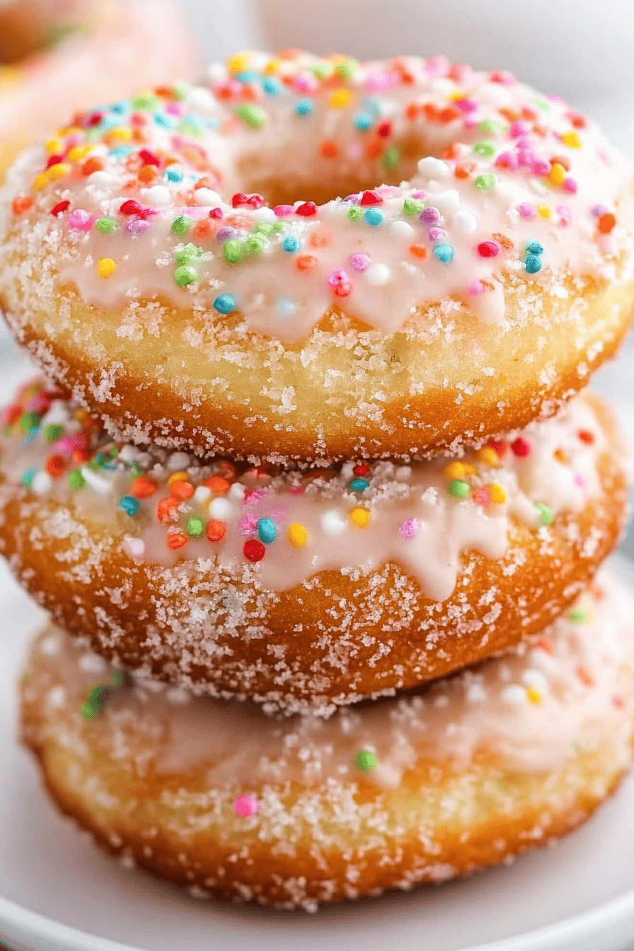 Easy Funfetti Cake Mix Donuts ingredients
