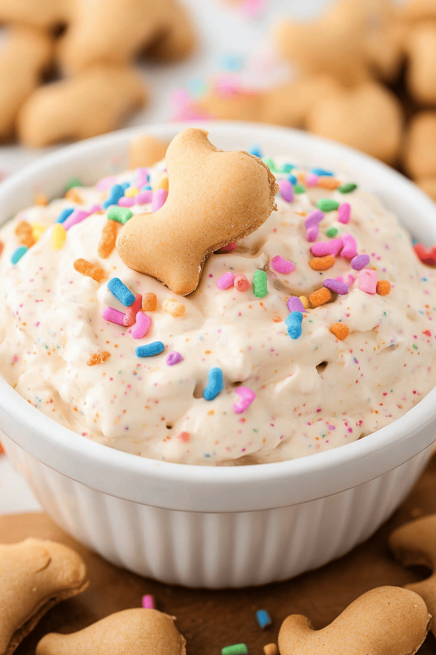 Easy Funfetti Dunkaroo Dip Recipe Final Dish Presentation