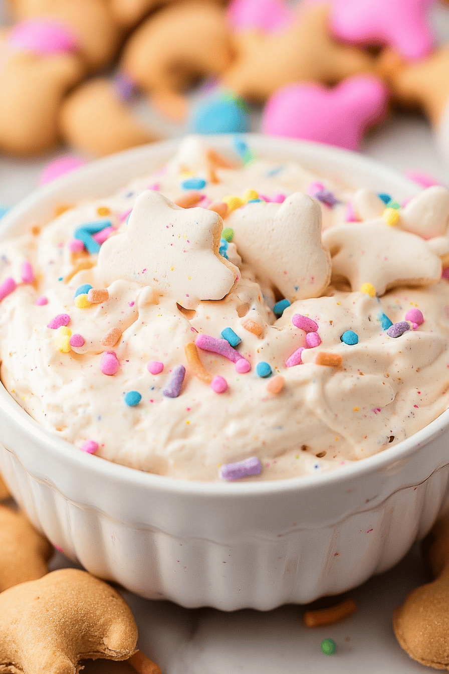 Easy Funfetti Dunkaroo Dip Recipe Final Dish Presentation