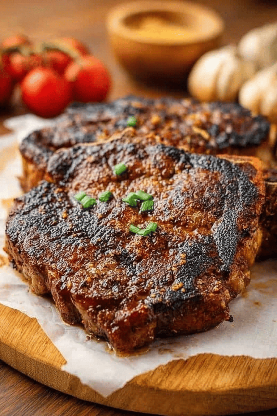 Easy Garlic Steak Marinade Recipe Final Dish Presentation