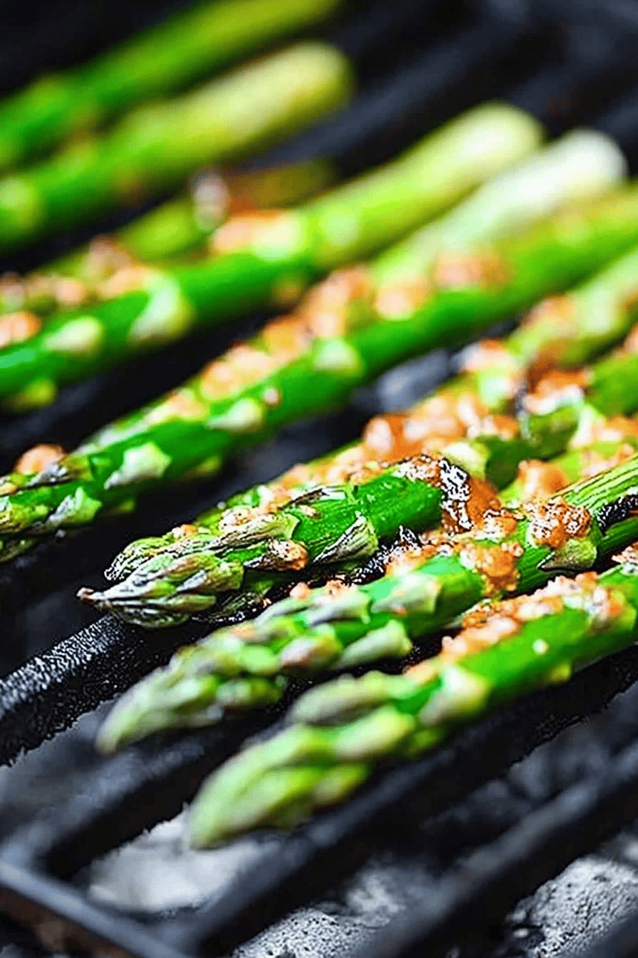 Easy Gas Grill Asparagus Recipe Final Dish Presentation