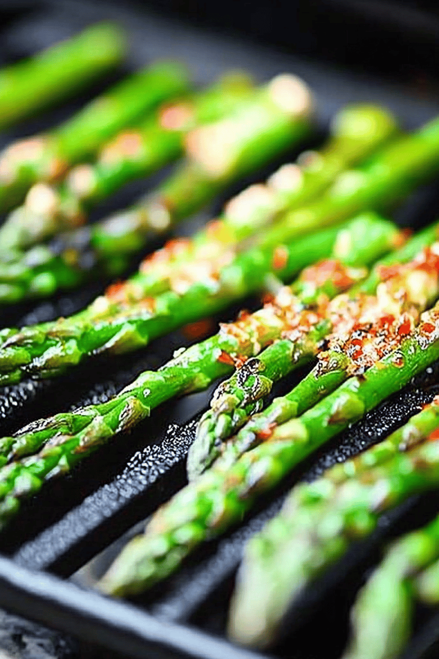 Easy Gas Grill Asparagus Recipe Final Dish Presentation