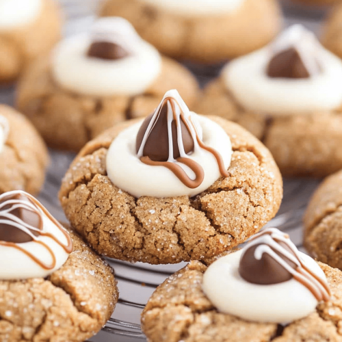 Easy Gingerbread Kiss Cookies Recipe