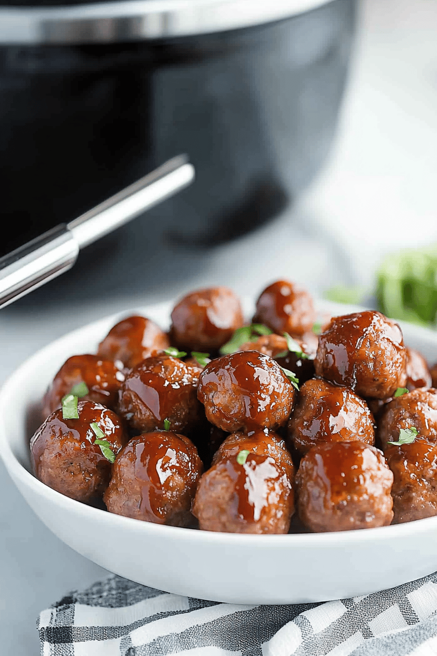 Easy Grape Jelly BBQ Meatballs Recipe ingredients