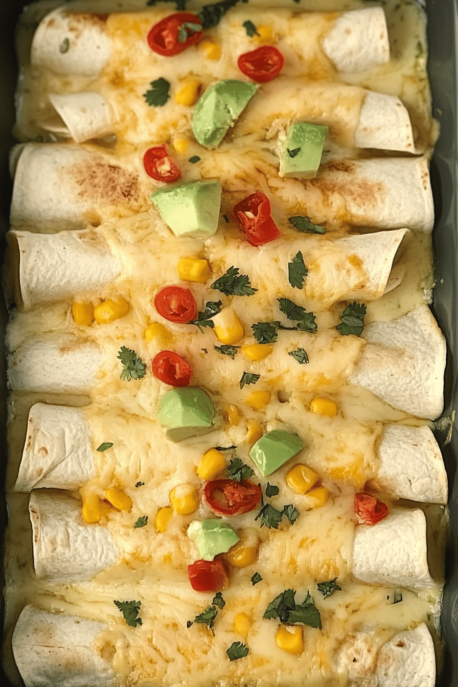 Easy Green Chili Chicken Enchiladas Recipe ingredients