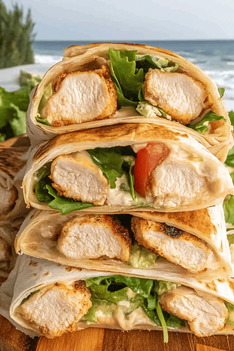 Easy Grilled Chicken Wrap Recipe ingredients