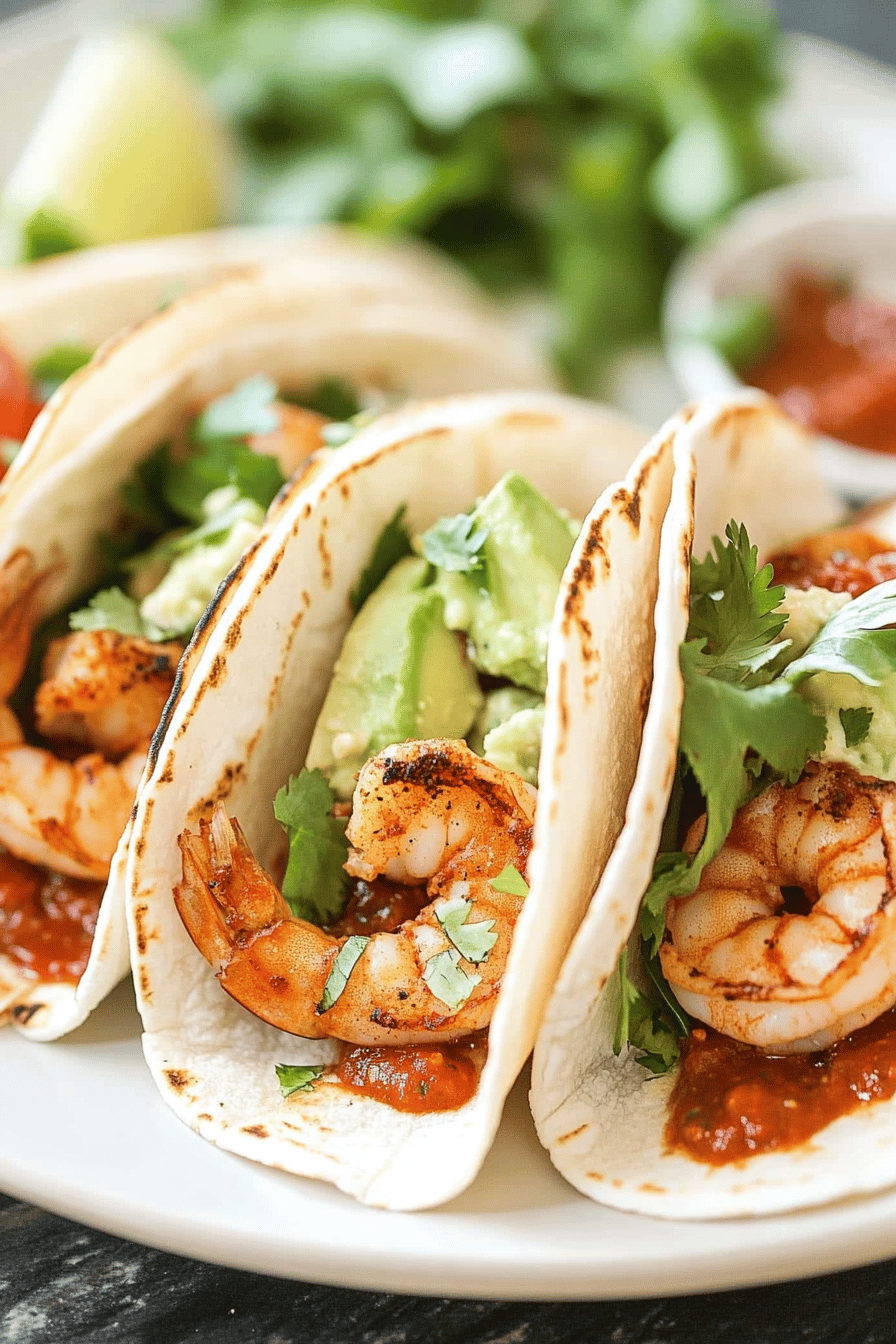 Easy Grilled Shrimp Tacos Recipe Final Dish Presentation