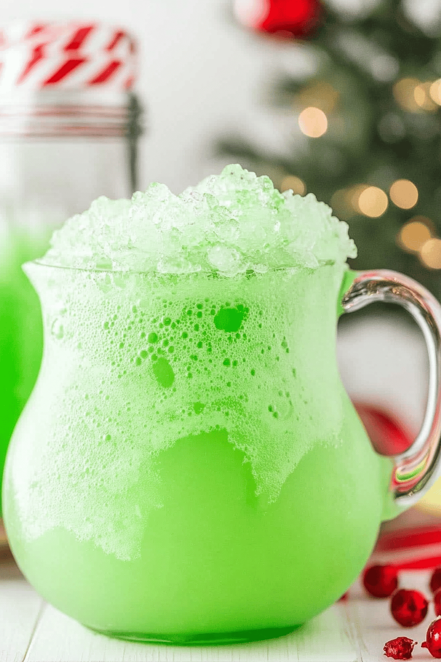 Easy Grinch Punch Recipe ingredients